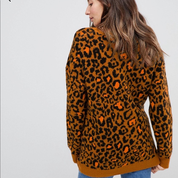 ASOS MATERNITY Cheetah Print Sweater NWOT - Picture 4 of 4